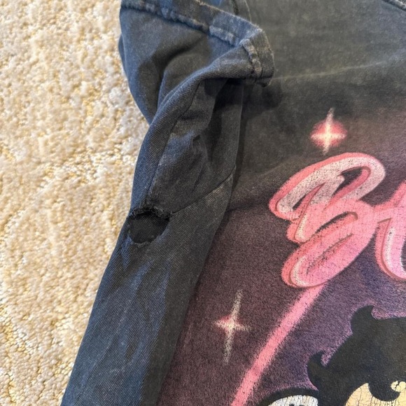 Blessed Betty Boop Tee Y2K Goth Angelcore Graphic Alt 2000s Grunge - Picture 7 of 7